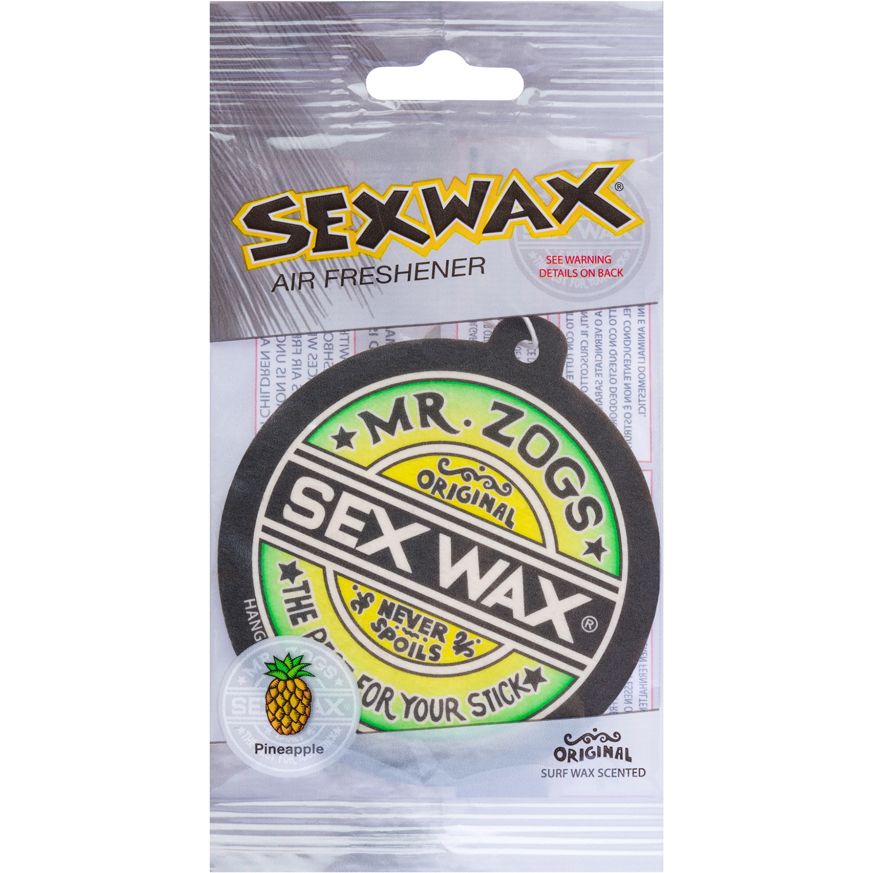 2026 Sex Wax Air Freshener SWAF - Pineapple